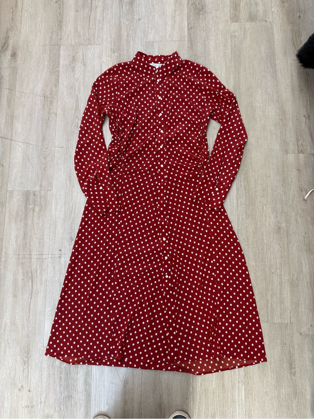 NEW VERONICA BEARD Lex Polka-Dot Dress Sz 10 - Picture 3 of 4